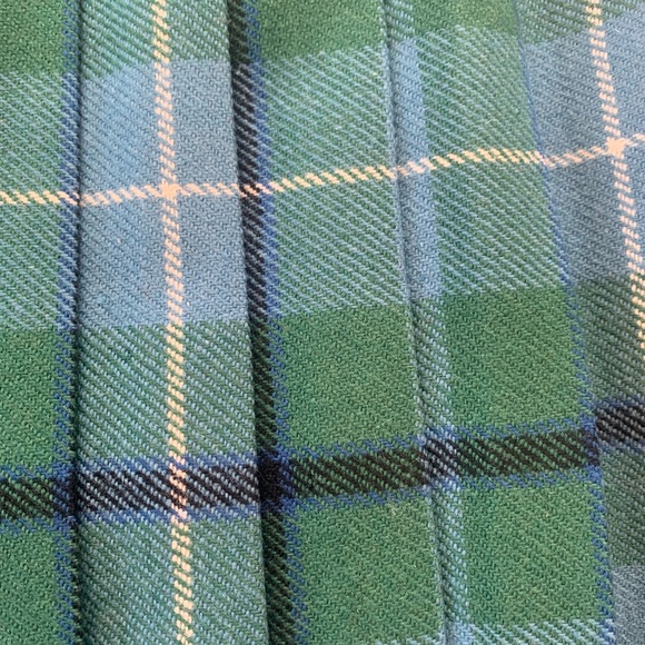 COBRA KILT vintage plaid Irish wool wrap skirt, size small - Picture 7 of 7